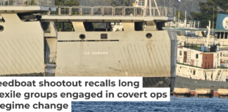 Cuban coast guard ships docked at the port of Havana on Feb. 25, 2026. Adalberto Roque/ AFP via Getty Images